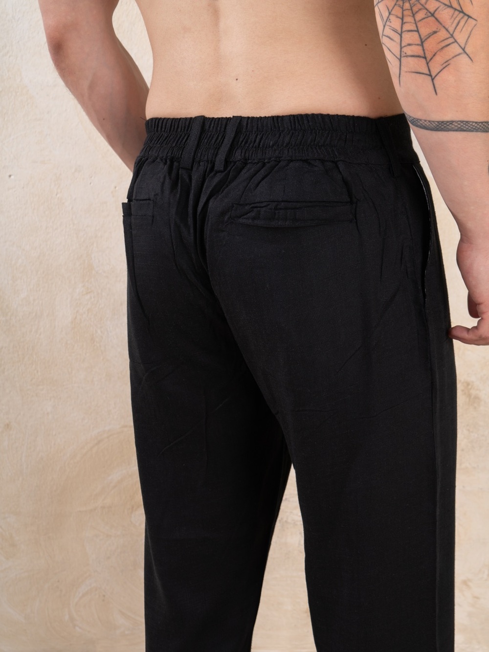 Men’s Black Linen Set | Resort Vacation Beach Outfit - Picture 5 of 8